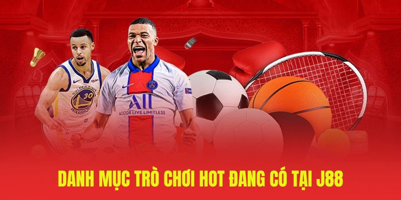 Danh mục trò chơi hot đang có tại J88